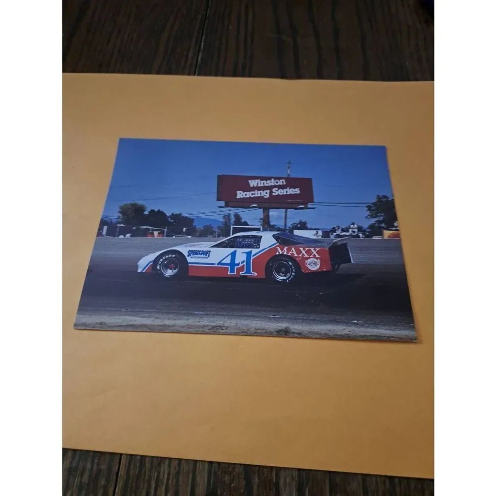 Vintage 1990 NASCAR Sheri Bown Driver Card #41 Speedcraft Auto Max 5x7 Camaro